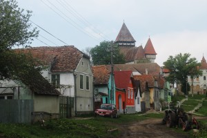 wieś saska Iacobeni, po opuszczeniu przez niemców w latach 90